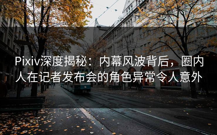 Pixiv深度揭秘：内幕风波背后，圈内人在记者发布会的角色异常令人意外